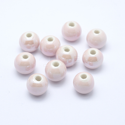 Glazed Porcelain Beads PORC-D001-12mm-24-1