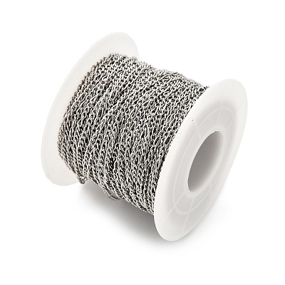 304 Stainless Steel Twisted Chains Curb Chains CHS-B009-01B-P-1