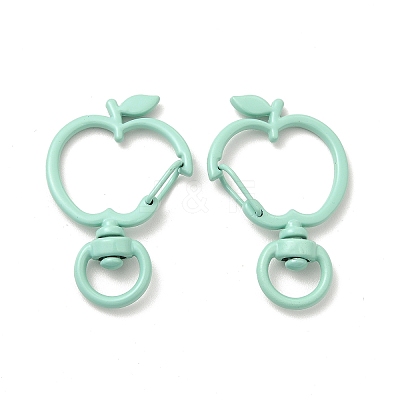 Spray Painted Alloy Swivel Lobster Claw Clasps X-FIND-A027-04-1
