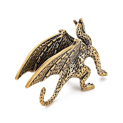 Brass Pterosaur Display Decoration KK-D370-10AG-B-1