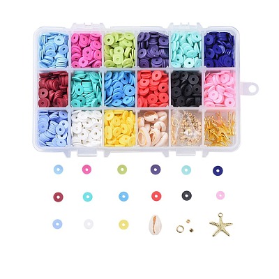 Handmade Polymer Clay Beads CLAY-JP0001-03-8mm-1