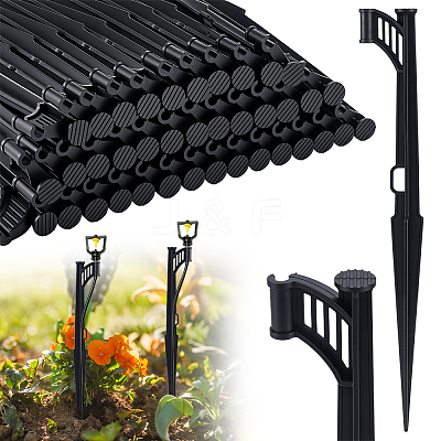 60Pcs PP Plastic Tubing Holder Stakes FIND-WA0001-05-1