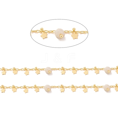 Natural White Labradorite Column Beaded Chains CHC-K012-02G-03-1