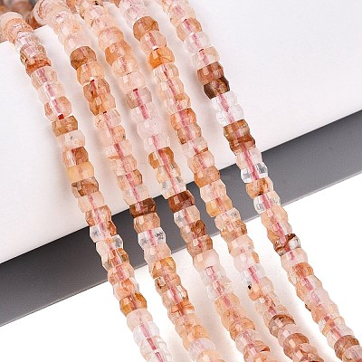 Natural Hematoid Quartz/Ferruginous Quartz Beads Strands G-Q606-46A-09-1