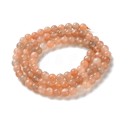 Natural Multi-Moonstone Beads Strands G-F828-A01-4mm-1