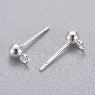 304 Stainless Steel Stud Earring Findings X-STAS-G137-17S-1