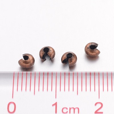 Iron Crimp Beads Covers X-IFIN-H028-NFR-NF-1