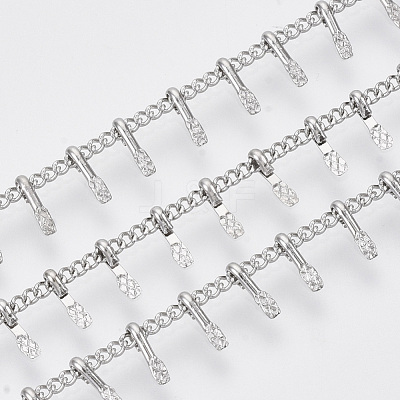 Tarnish Resistant 304 Stainless Steel Curb Chains STAS-R100-10-1
