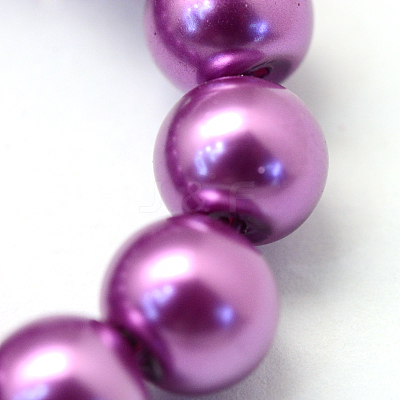 Baking Paint Glass Pearl Bead Strands LS-HY-Q003-3mm-16-1