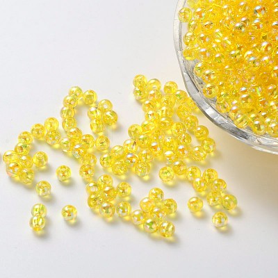 Eco-Friendly Transparent Acrylic Beads PL735-6-1