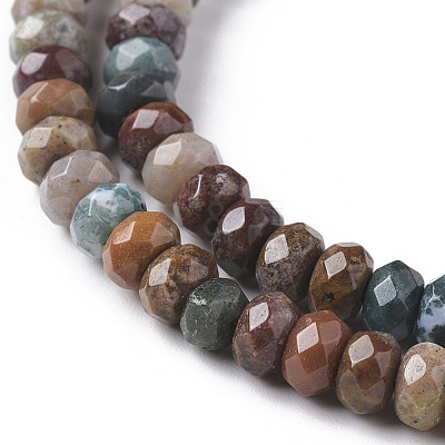Natural Ocean Jasper Beads Strands G-F668-01-A-1