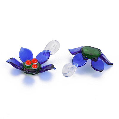 Handmade Lampwork Pendants LAMP-T007-022-1