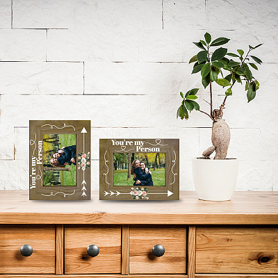 Rectangle Wood Photo Frames AJEW-WH20021-020-1