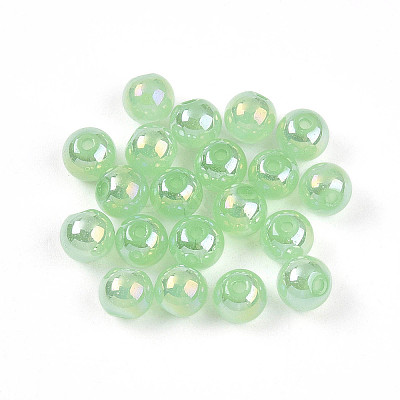 Electroplate Pearlized Glass Pearl Beads EGLA-T021-14A-05-1