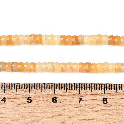 Natural Topaz Jade Heishi Beads Strands G-A299-A21-01-1