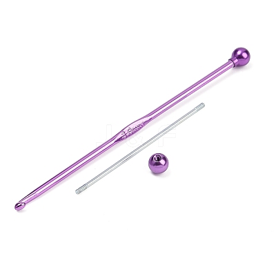 DIY Alloy Beadable Crochet Hooks LS-AJEW-A064-02B-1