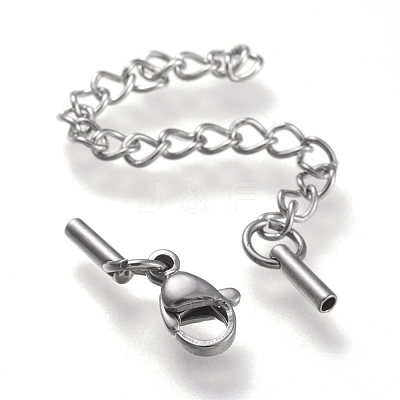 Tarnish Resistant 304 Stainless Steel Curb Chain Extender STAS-K195-29P-015-1