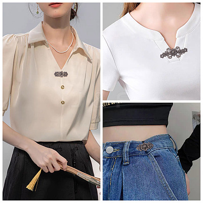 16 Pairs 8 Style Alloy Adjustable Jean Button Pins DIY-TA0013-01B-1