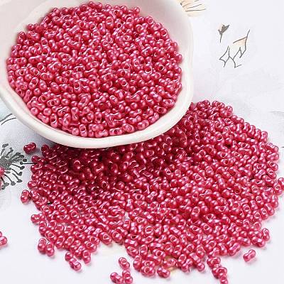 Opaque Colours Glass Seed Beads SEED-A033-06H-1