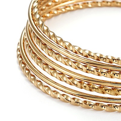Fashion 201 Stainless Steel Bangle Sets BJEW-L664-001B-1-1