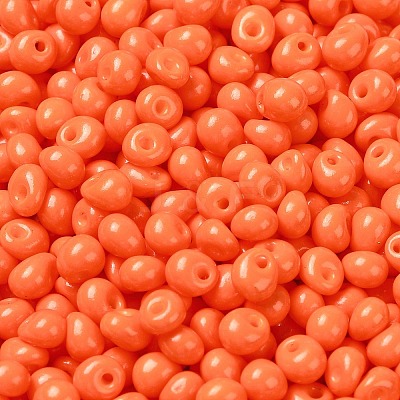 6/0 Opaque Baking Paint Glass Seed Beads X1-SEED-M012-02A-05-1