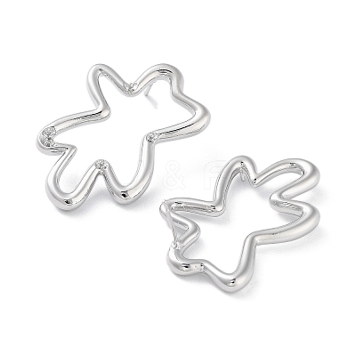 Brass Stud Earring Findings KK-F871-51P-1
