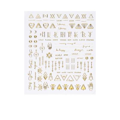 Metallic Color Nail Art Stickers MRMJ-Q067-DP667-1