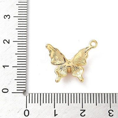 Brass Micro Pave Clear Cubic Zirconia Pendants KK-D504-22C-G-1