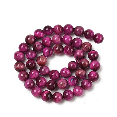 Grade AB Natural Tiger Eye Beads Strands G-B133-A02-8MM-05-1