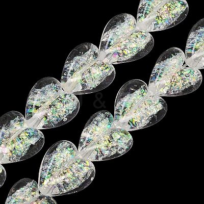 Handmade Foil Glass Beads DICH-C001-01A-1