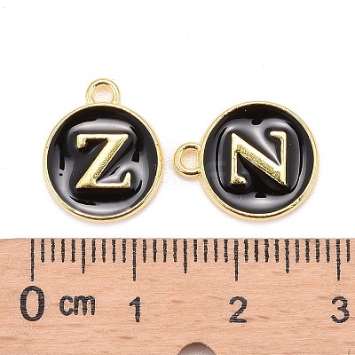 Golden Plated Alloy Charms LS-ENAM-S118-02Z-1