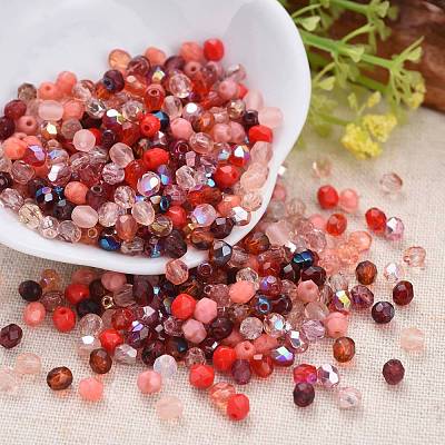 Fire-polished Czech Glass Beads LAMP-D180-16B-01-1