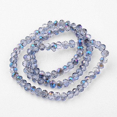 Electroplate Glass Bead Strands GLAA-A024D-HR07-1