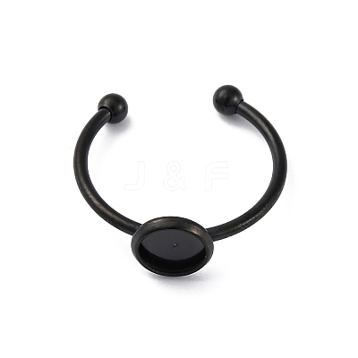 304 Stainless Steel Open Cuff Ring Components LS-RJEW-WH0011-07A-EB-1