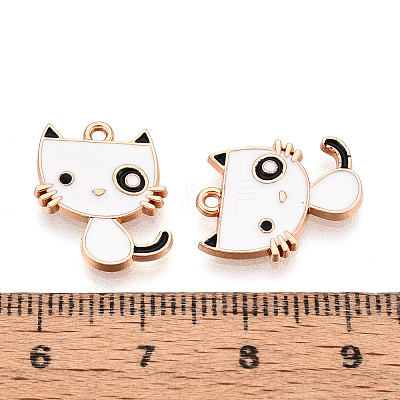 Alloy and Enamel Pendants ENAM-T021-35B-G-1