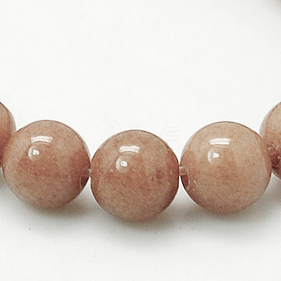 Natural Mashan Jade Round Beads Strands G-D263-4mm-XS27-1