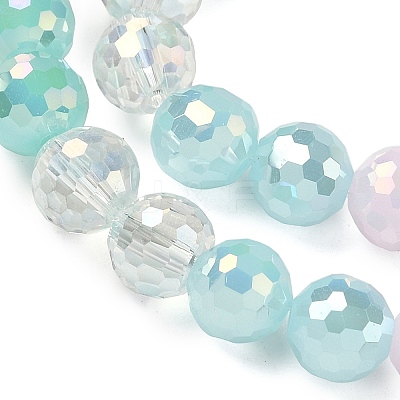 Electroplate Glass Beads Strands EGLA-D300-06-8mm-15-1