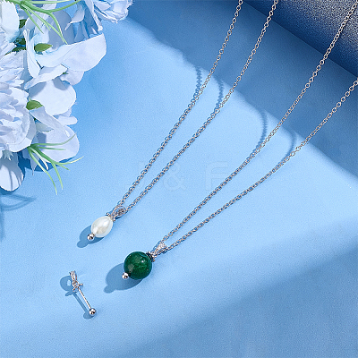 3Pcs 3 Style 925 Sterling Silver Rhinestone Pendant Bails FIND-ME0001-73-1