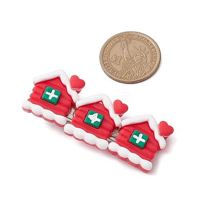 Christmas Theme Resin Alligator Hair Clips PHAR-JH00114-1