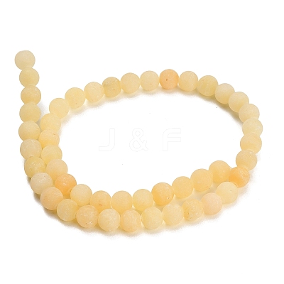 Natural Yellow Calcite Beads Strands GG-CBAA3AB-01-8mm-1