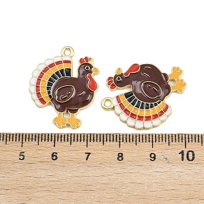 Thanksgiving Theme Alloy Enamel Pendants FIND-I065-04H-G-1