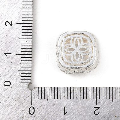 Hollow Rack Plating Brass Cubic Zirconia Beads KK-L236-13S-02-1