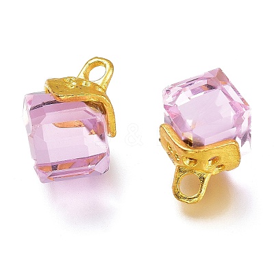 Transparent Glass Pendants LS-GLAA-H100-01G-1