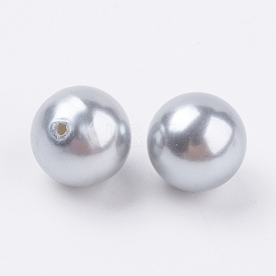 Shell Pearl Half Drilled Beads X-BSHE-G016-10mm-04-1