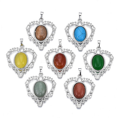Natural & Synthetic Gemstone Pendants G-S274-12-1