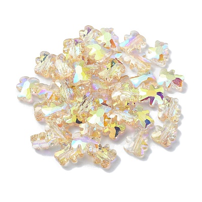 Electroplate Glass Beads EGLA-P059-01B-AB05-1