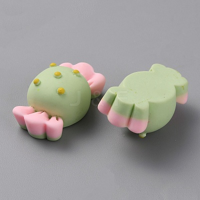 Opaque Resin Imitation Food Cabochons RESI-WH0036-102-1