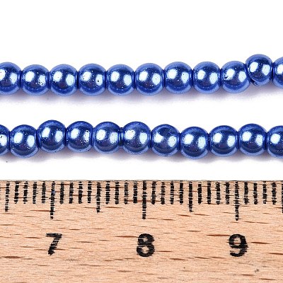 Baking Paint Glass Pearl Bead Strands HY-Q003-3mm-28-1