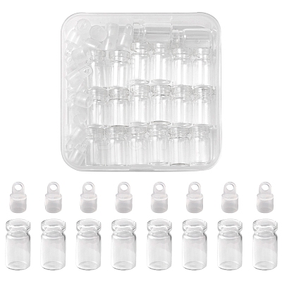 20Pcs Glass Bottle Pendant Decorations CON-FS0001-06-1