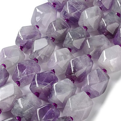 Natural Amethyst Beads Strands G-C182-19-02-1